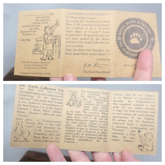 Vintage Boyds Bears & Friends 1998 Limited Edition Noel Bruinski Da Electrician - Picture 10 of 16